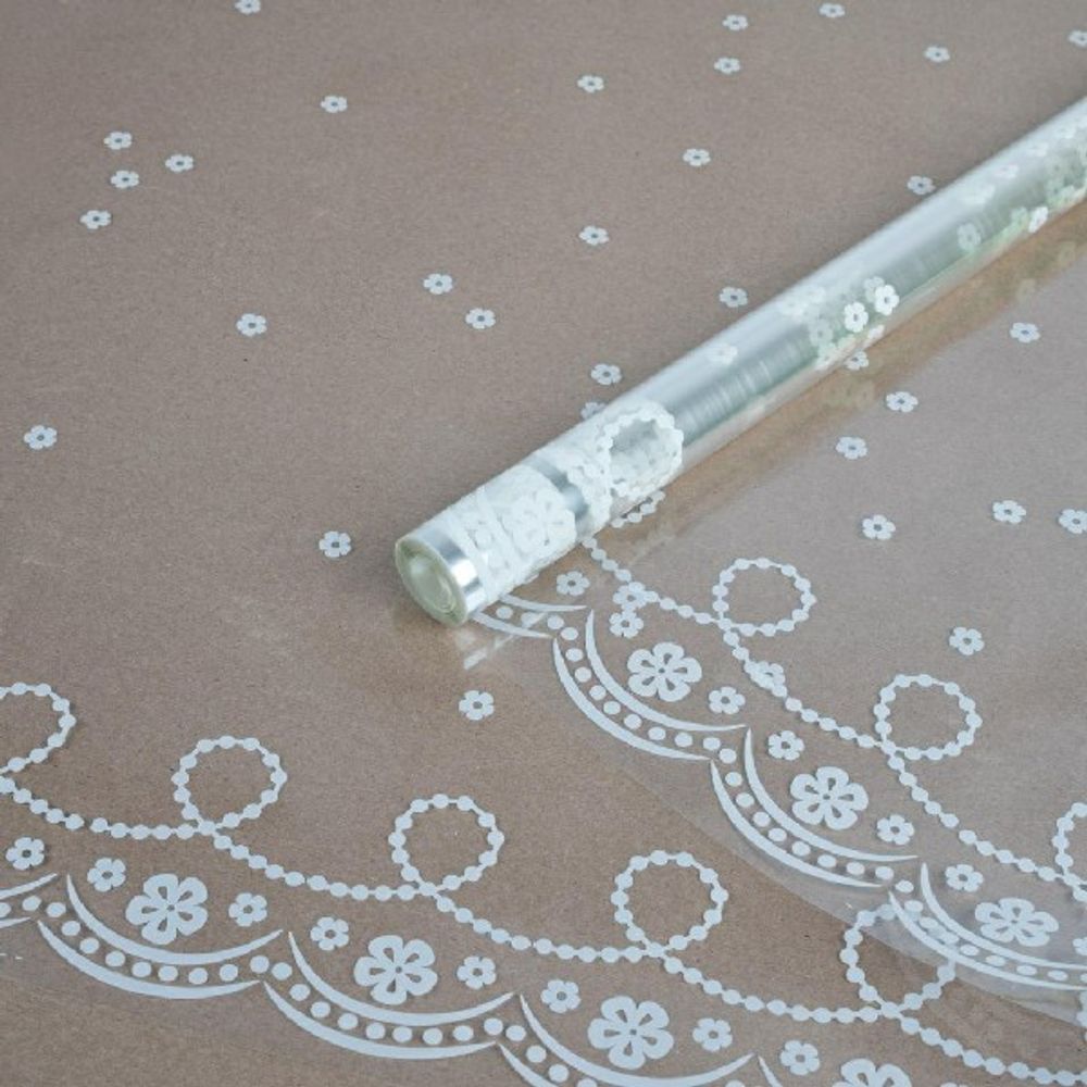 Пленка Бусы БЕЛАЯ 70см*200гр