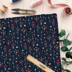 Ткань блэкаут миниатюрные цветы