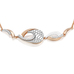 Браслет с принтом «Питон» из комбинированного золота c фианитами Артикул: 05-0804-00-401-1111