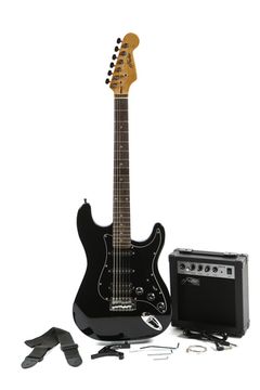 Электрогитара Fabio ST200 Double BK (комплект)