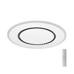 7663/44L MITRA LED SN 60 Светильник пластик/белый LED 44Вт 3000-4000-6000K D600 IP20 пульт ДУ COSMO