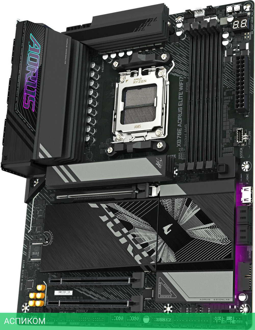 Материнская плата GigaByte X870E Aorus Elite WIFI7 rev. 1.1