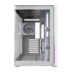 Корпус FSP M580-WP, Panoramic ATX Mid Tower, ATX(BTF), M-ATX, Mini-ITX, USB3.0 x 2, Type-C, Curved Glass, White