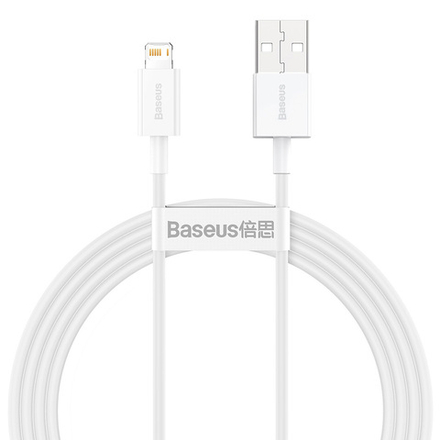 Lightning Кабель Baseus Superior Series Fast Charging Data Cable USB to iP 2.4A 1.5m - White