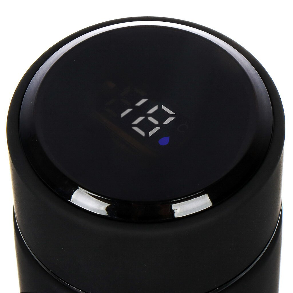 Термос нерж, 0.48 л, Daniks, колба нерж, с датчиком, чер, SL-155H-black soft