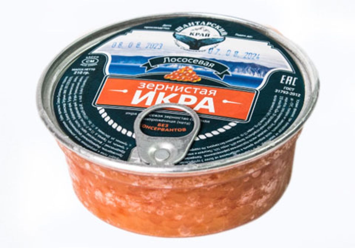 Икра кеты БЕЗ КОНСЕРВАНТОВ, 210г