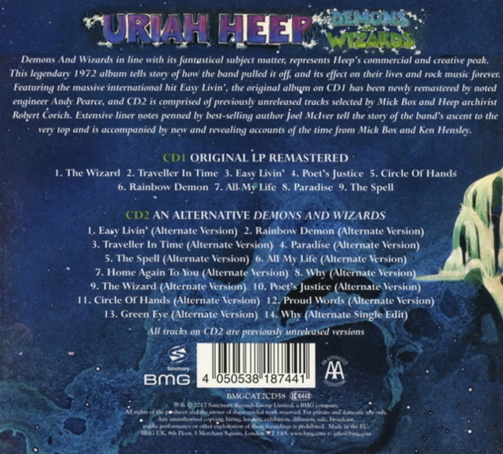 Uriah Heep / Demons And Wizards (Deluxe Edition) (2CD)