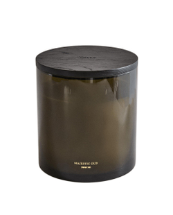 Zara Home Свеча ароматическая Majestic Oud 2000 г, растительный воск, аромат восточный древесный, Коричневый