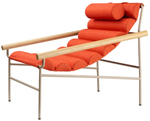 Кресло лаунж металлическое с подушкой Scab Design Dress Code Fashion Indoor, тортора, красный