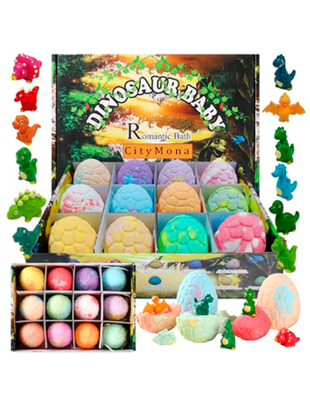 Бомбочка для ванны "Яйцо динозавра" Dinosaur baby city mona bath bomb