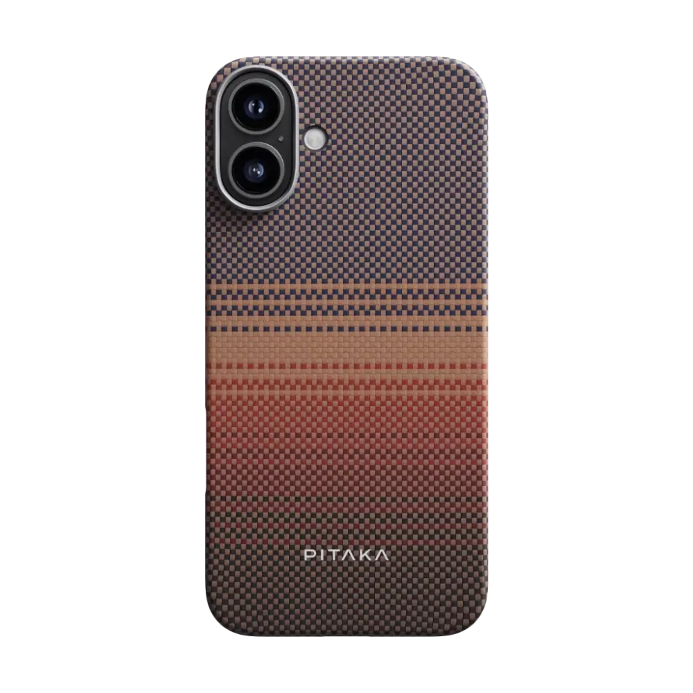 Чехол Pitaka Tactile Woven case для iPhone 16 Plus - Sunset (KI1601PSUM)