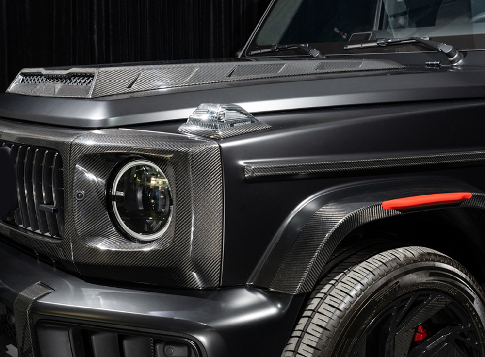 Карбоновые рамки поворотников для Mercedes Benz G class W465 G63 G500 G550 2025+ Гелик Гелентваген