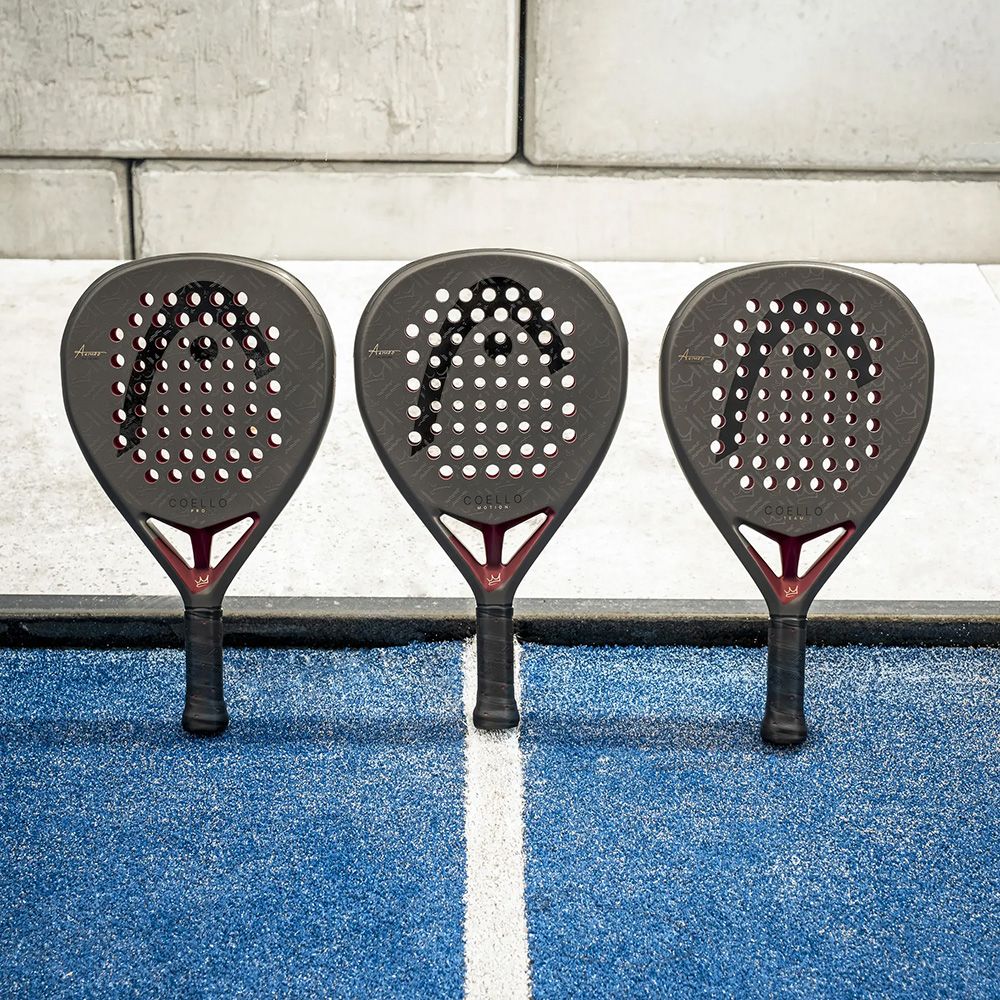 Ракетка для падела HEAD Coello Motion 2026, 225046,для профессионалов, карбон, гибрид, коричн-бордов