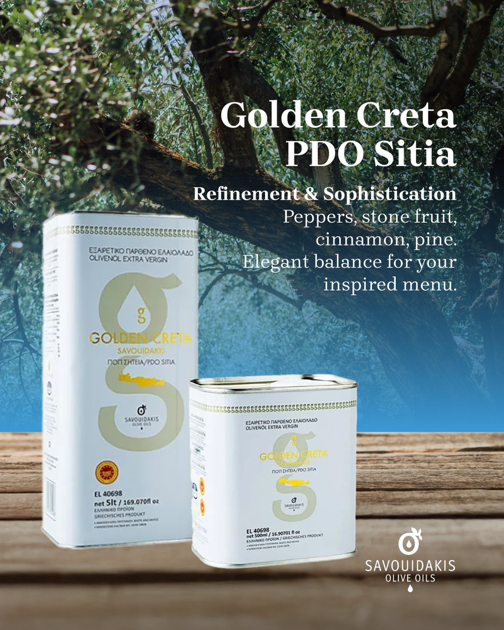 Оливковое масло EXTRA VIRGIN OLIVE OIL OLIVE OIL PDO SITIA "GOLDEN CRETA" 500мл, ж/б, Греция