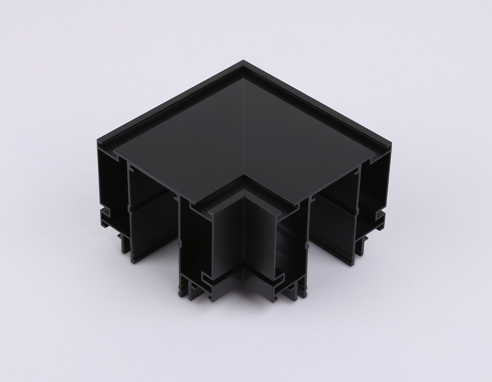 Коннектор угловой для шинопровода в натяжной потолок Magnetic 220V GL1046 BK черный 100*100*51 (соединители в комплекте)