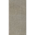 Paradyz Eremite Taupe - Ступень простая структурная с насечками 300x600