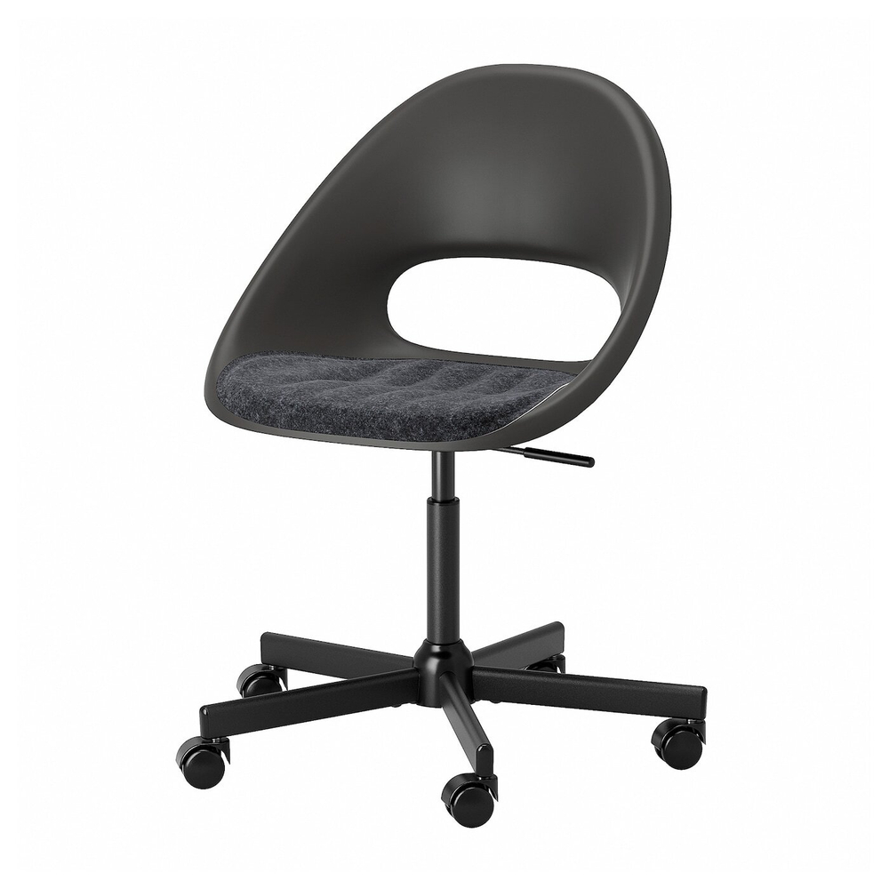 IKEA PYNTEN  (ИКЕА ПЙНТЕН)  -  Подушка для стула, темно-серая, 41x43 см
