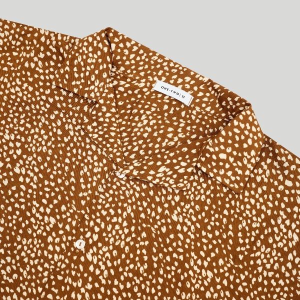 Рубашка Short Sleeve Shirt Brown Giraffe - фото 9