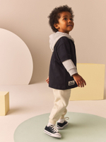 Комплект из трех предметов для мальчика Next B36-600, Серый, Молочный, Черный