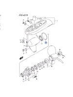 Уплотнение муфты редуктора для лодоч.моторов DF4-DF6/DT4/DT5