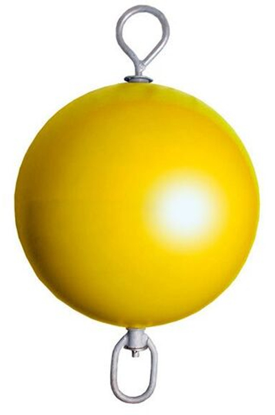 Буй с вертлюгом и рымом 60х95 см., желтый. (10005504)