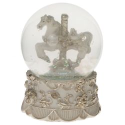 GAEM Фигурка декор в стекл шаре "Лошадка", D 6.5 см, L6,5 W6,5 H8,5 см, 2в.