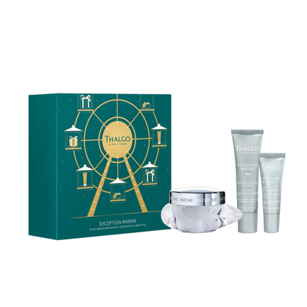 Thalgo Подарочный набор EXCEPTION MARINE Exception Marine Gift Set Redensifying Cream 50ml; Intensive Redensifying Serum 30ml; Eyelid Lifting Cream 10ml НОВИНКА
