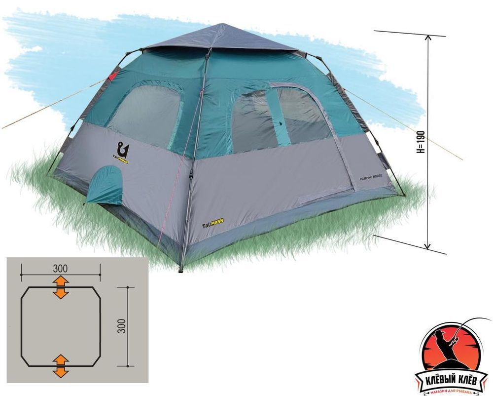 Тент-палатка TauMANN Camping House