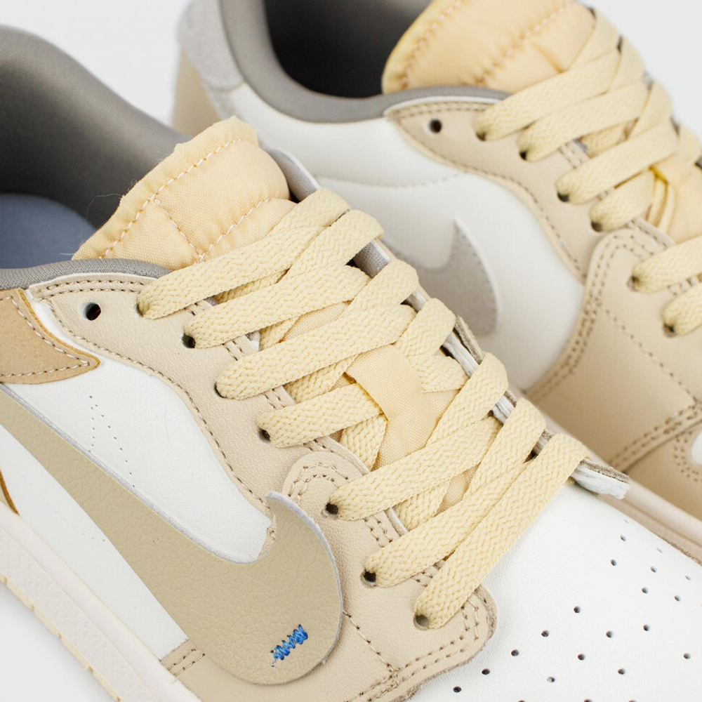 кроссовки Air Jordan 1 Low x Off-White Beige White