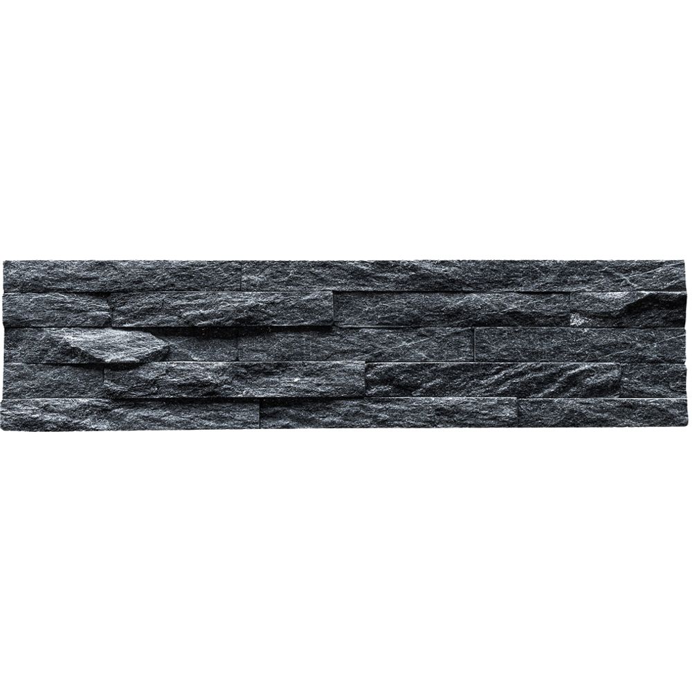 Натуральный камень Кварцит черный Pharaon 150x600x10-20 Классик