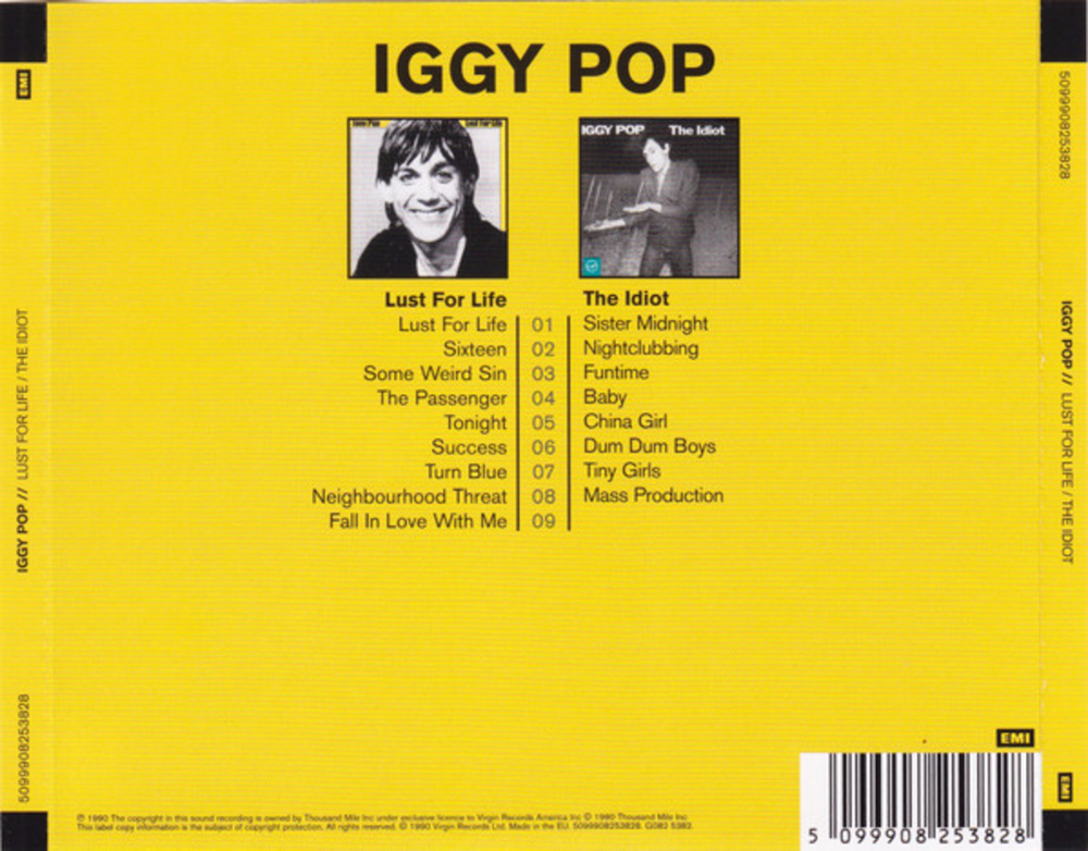 Iggy Pop / Lust For Life / The Idiot (2CD)