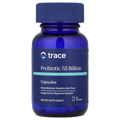 Trace, пробиотик, 55 млрд КОЕ, 30 капсул