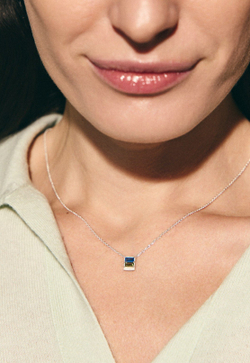 Колье из серебра "Горные просторы"