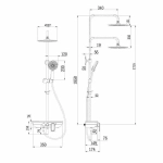 Душевая система Lemark Tropic LM7012BL
