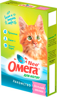 Омега NEO+ 60таб мультивитаминное лакомство для котят
