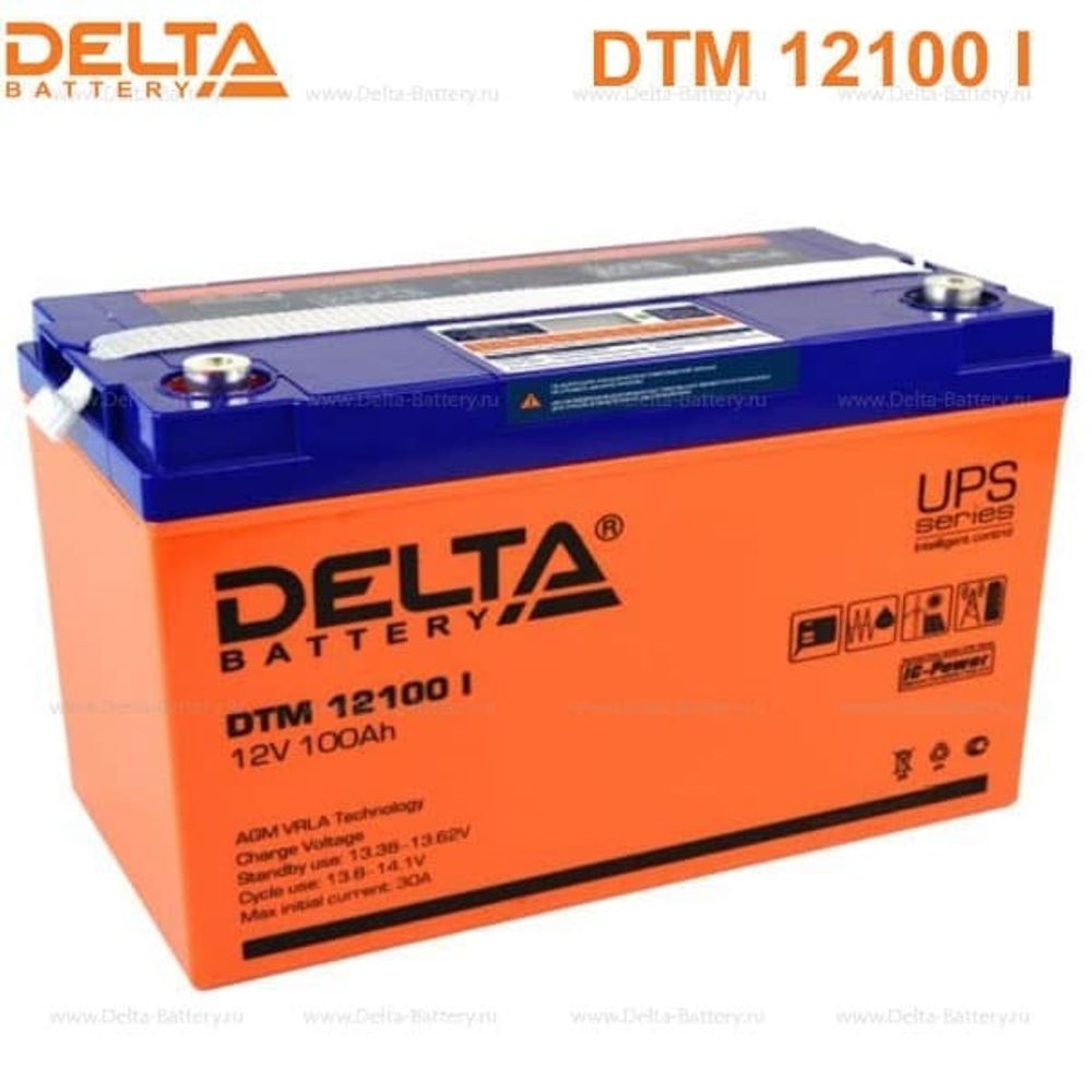 Аккумуляторная батарея Delta DTM 12100 I (12V / 100Ah)