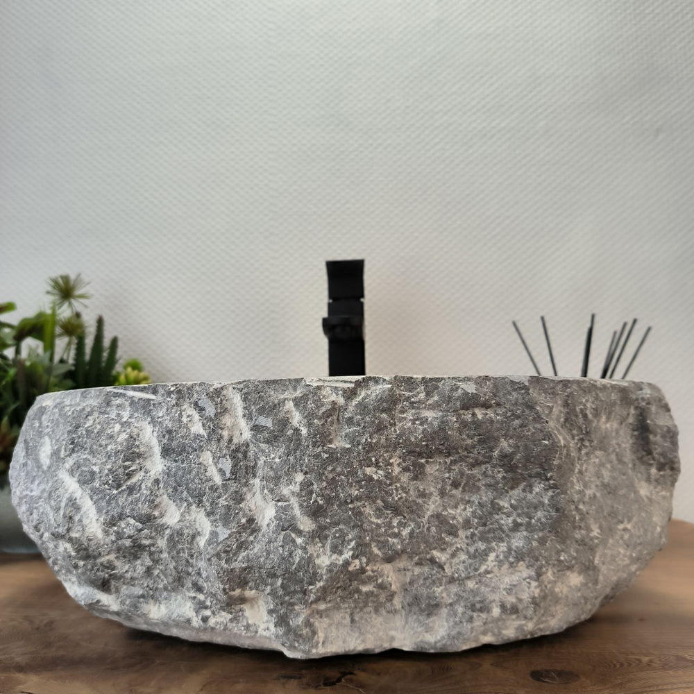 Раковина из мрамора Erozy Grey EM-62753 47*41*15 0108