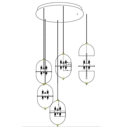 Подвесной светильник Aployt Ludovica APL.860.06.30