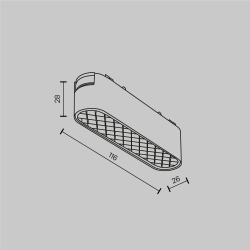 Трековый магнитный светильник Maytoni Basis Grid TR084-1-6W3K-W