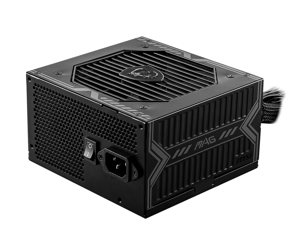 Блок питания MSI  550W, MAG A550BN, Non Modular, ATX, 80+ BRONZE, КПД >85%, Fan 120mm, Черный