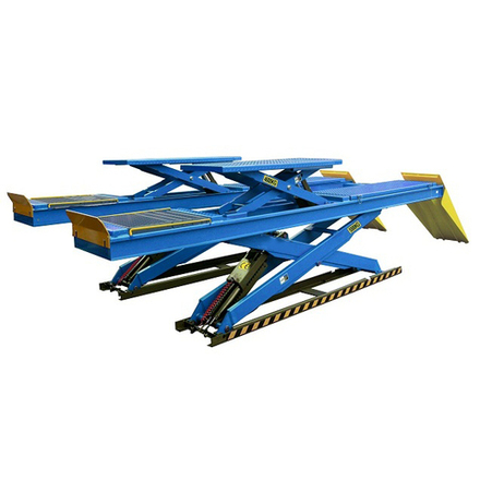 DX-5500A Двухуровневый ножничный подъемник под сход развал 5,5 т.