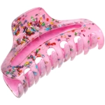 Заколка - краб для волос «AKS - VIENTO», микс 6 цветов, трапеция, 9,5*3,3см