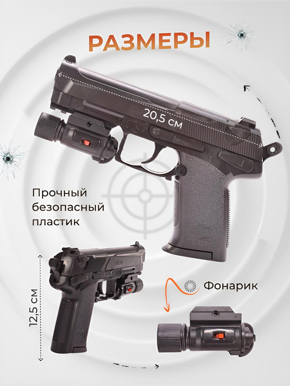 Пистолет пн. 20,5см, пакет SP3855-C+
