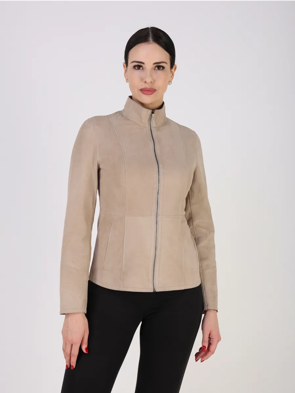 Кожаная куртка демисезонная замшевая двухсторонняя