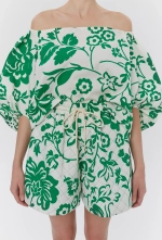 Шорты стёганые, зелёный