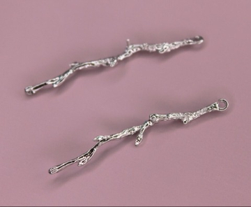 Коннектор веточка с пином для бусины 40 мм