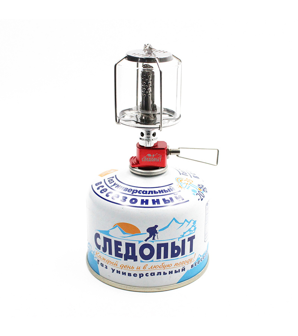 Светильник портативный газовый СЛЕДОПЫТ - Северное Сияние, стекло