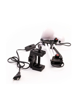 Светильник настольный UF-312P С01 230В 60Вт струбцина бел. Ultraflash 12894