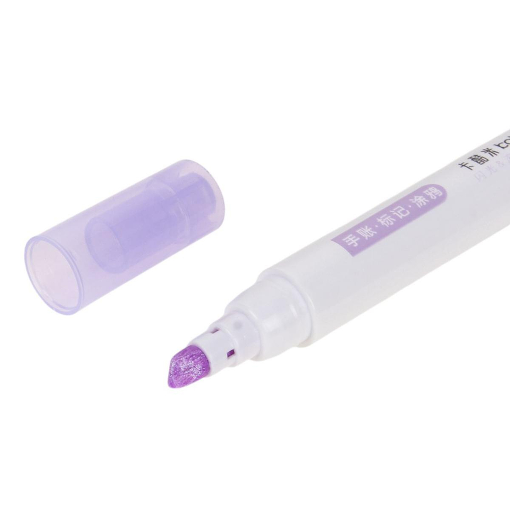 Набор текстовыделителей 3шт. с блестками и роллером "Pastel"