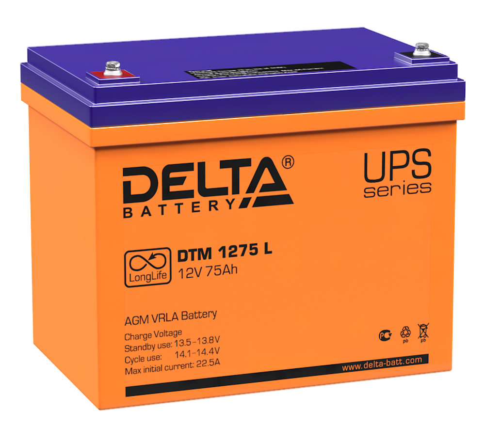 Батарея  Delta DTM 1275 L